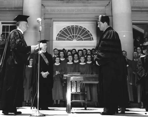 Spencer Tracy Receiving Honorary Degree from Ripon College