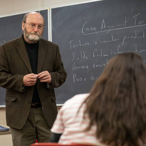 A teacher discusses old topics that are still relevant