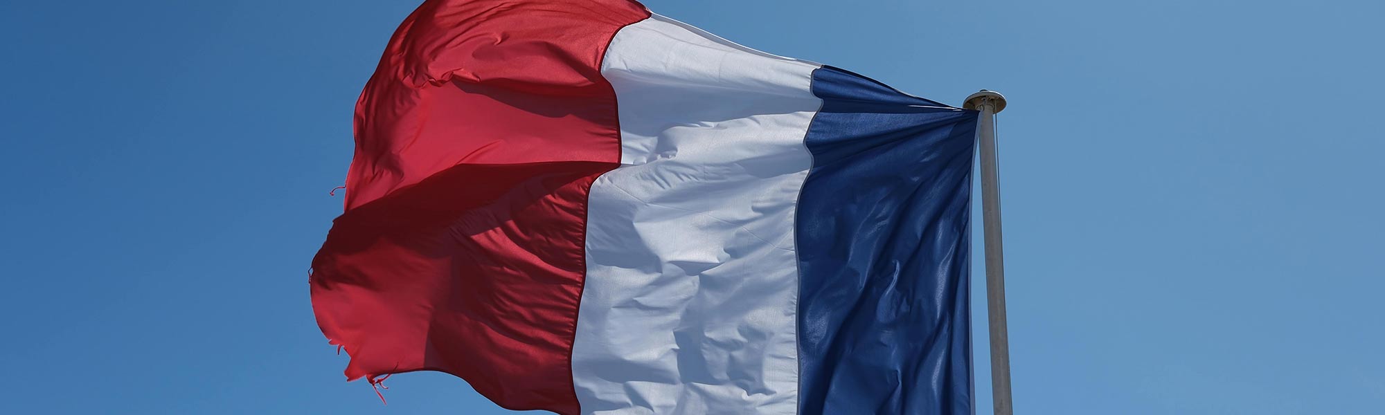 French Flag waves. Photo by Walter Coppola