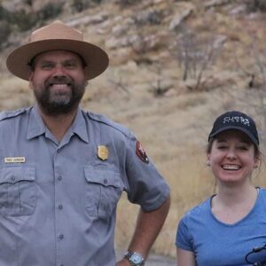 Todd Johnson with filmmaker Clara Ritger.