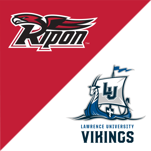 Ripon College and Lawrence University athletic logos composite image