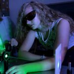 Emily Tetzlaff in Laser Lab