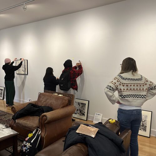 Students prepare exhibit in Ripon College Museum