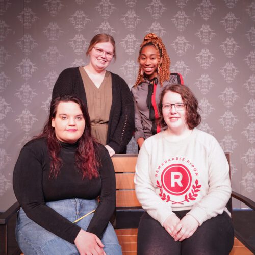 The four students directors of the One-Act Play Festival