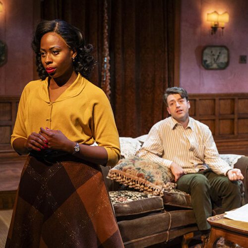 Lillian Brown, left, in "The Mousetrap"