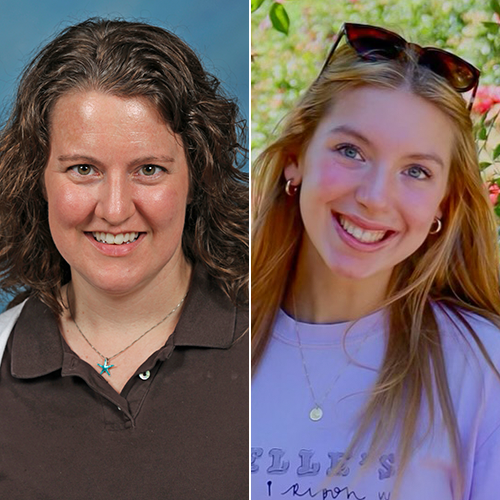 Barbara Sisson, left, and Greta M. Mahler '25