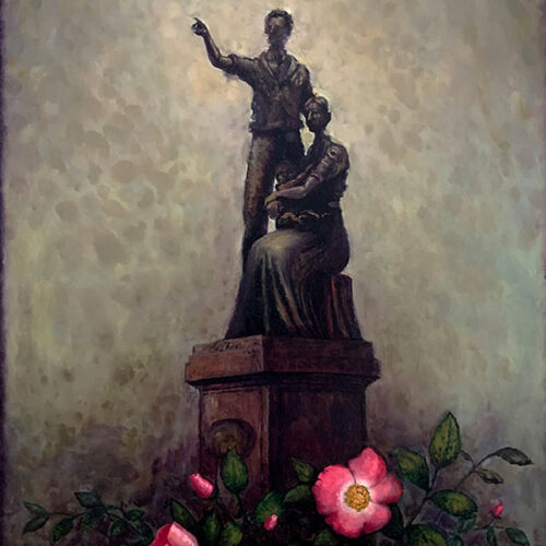 Rafael Francisco Salas’ 2021 painting “The Pioneers”