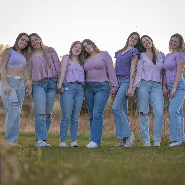 Sorority sisters in the sunset