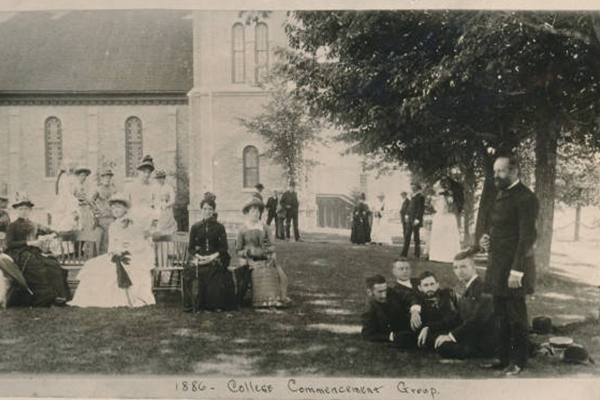 People gather around Ripon