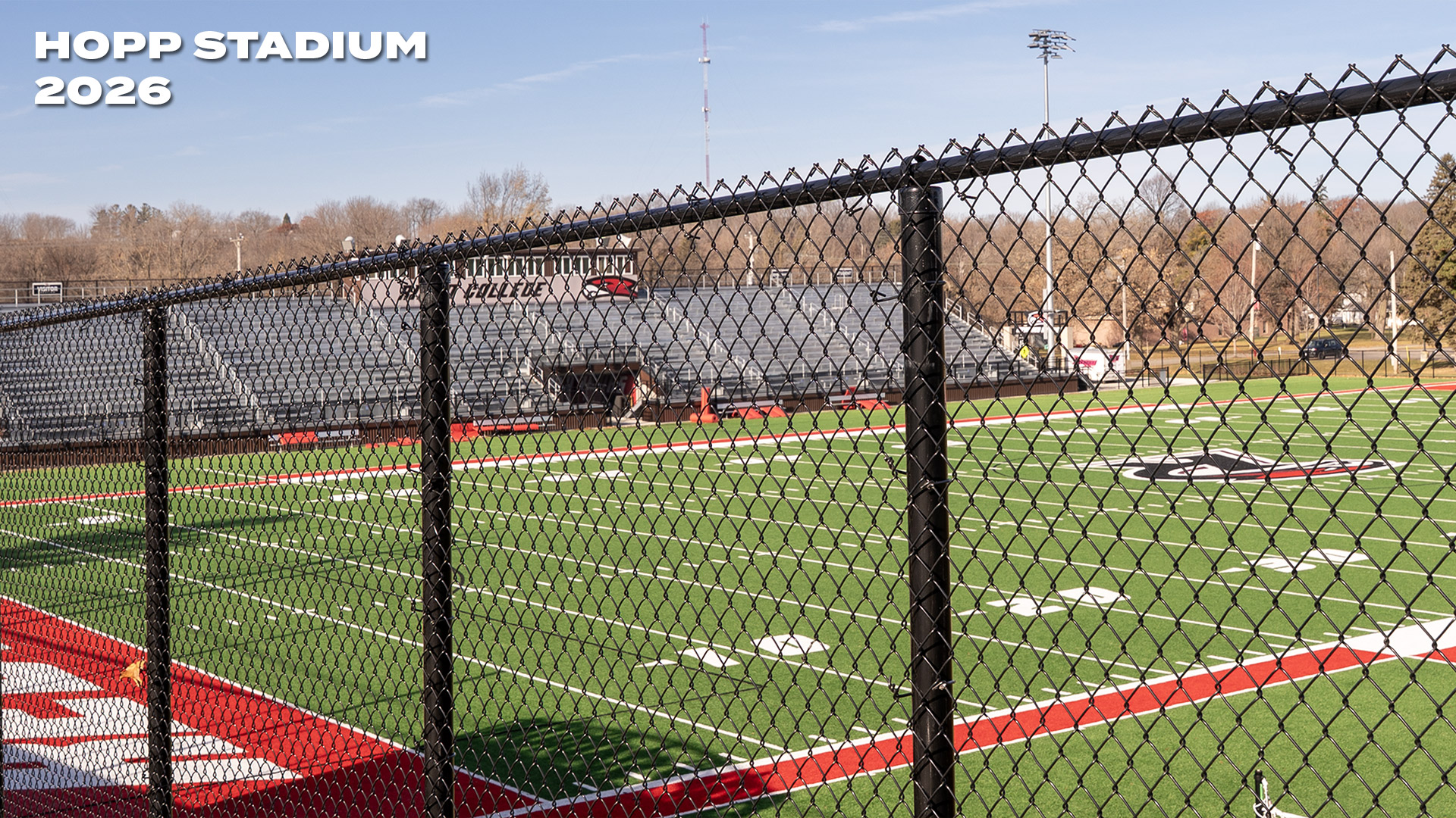 Hopp Stadium is where the Red Hawks play