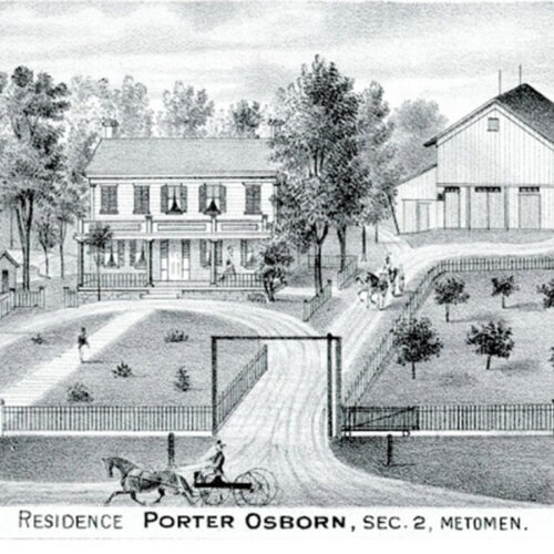Almon Osborn’s Home, sketch