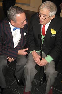 Artists sit together in Paris