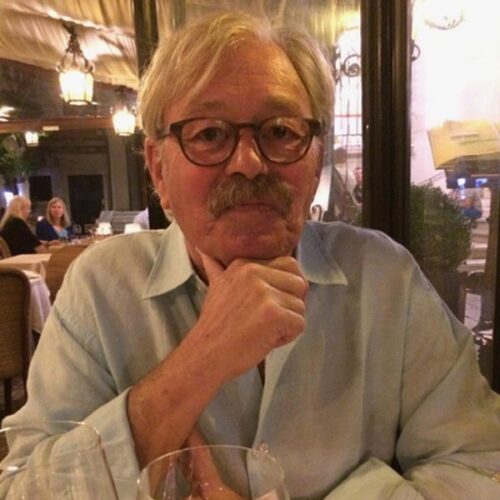 Legendary sound engineer at a upscale restaurant.