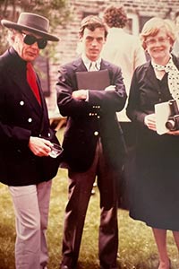 Charlie, professor and his parent at Ripon