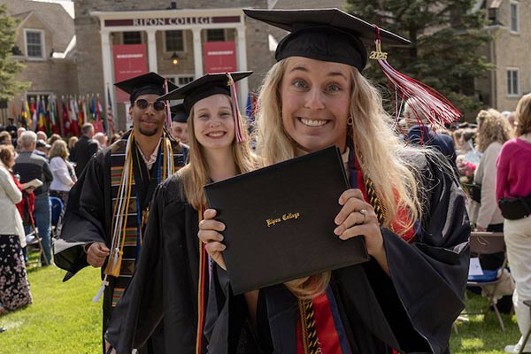 People celebrating after graduation