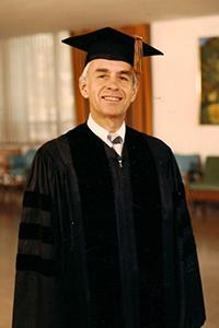 Bob Adendroth in Commencement clothes