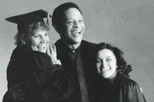 A group of singers in robes from Commencement