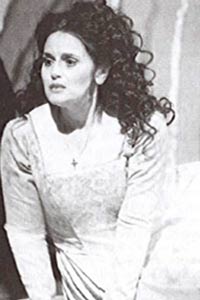 An actress on stage