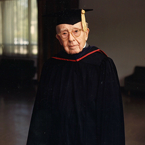 Rodewald in Commencement clothes