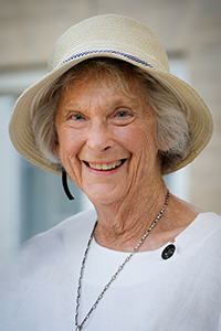 Elaine Coll in a hat today