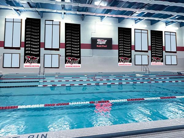 A mockup of the newly renovated Pool in the Willmore Center