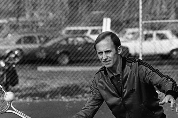 Larson on the Tennis court