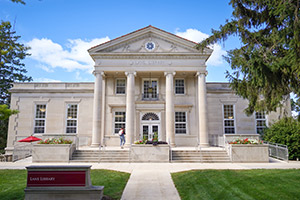 Beautiful Lane Library in Spring