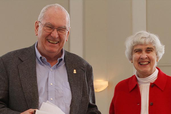 Doug and wife Lynn smile for a picture