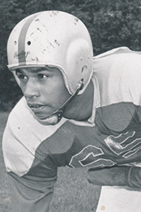 Doss as a Redhawk in Football.
