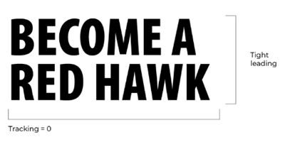 Example of Athletic Heading Text