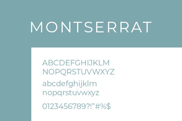 Example of Montserrat Font usage