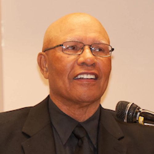 Doss giving a public speech.