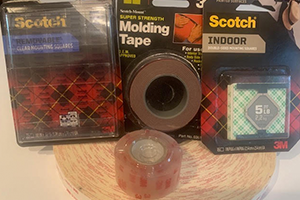 Various tapes and adhesives 
