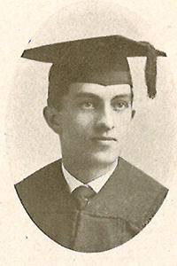 Otto in cap and gown