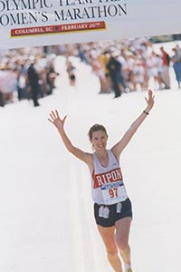 Stitch races across the finish line