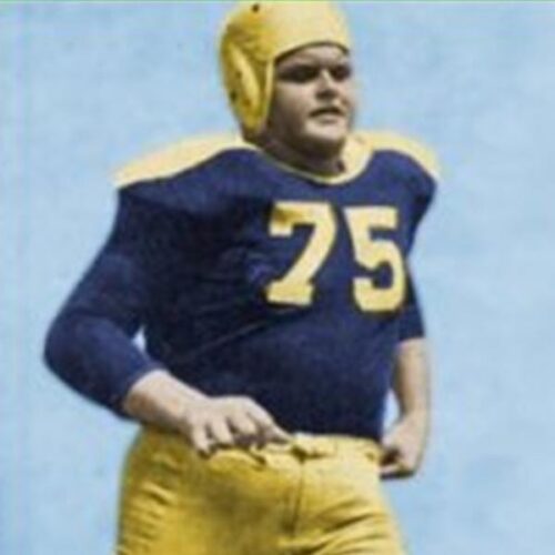Tiny running as #75 for the Green Bay Packers